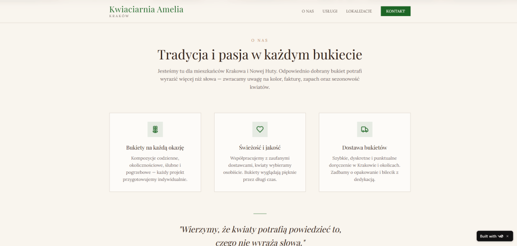 Kwiaciarnia Amelia Nowa Huta bukiety, wiązanki Kraków